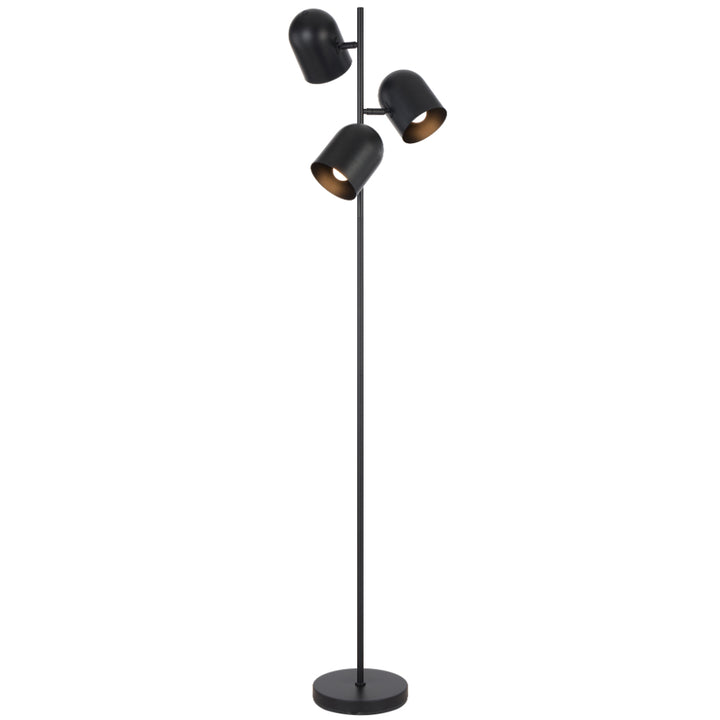 Turin Floor Lamp 3Lt in Black or Khaki