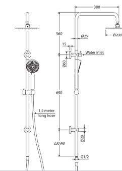 Isabella Twin Shower
