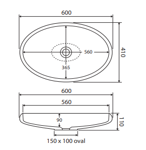 Antonia Solid Surface Above Counter Basin