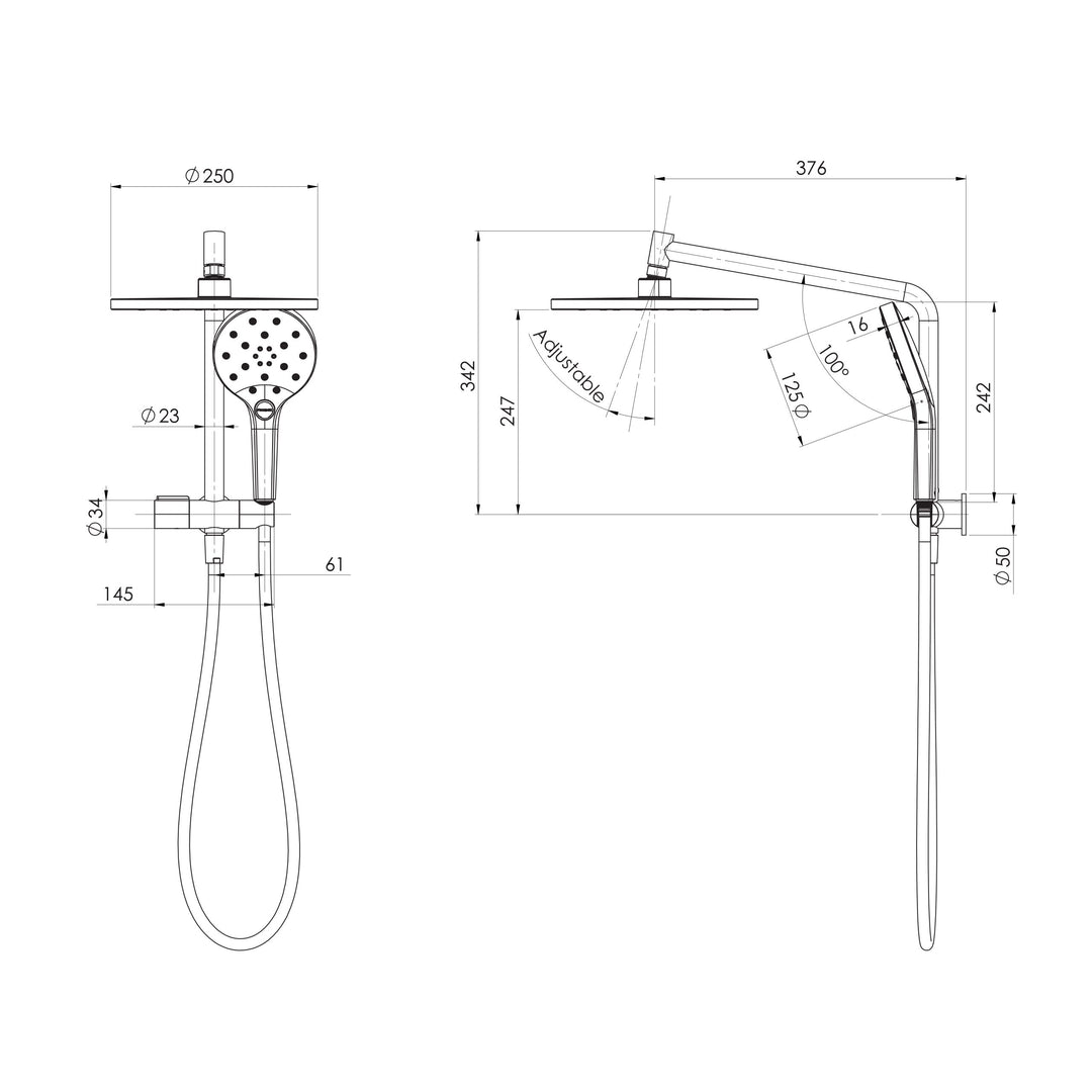 Ormond Compact Twin Shower - 4 Star