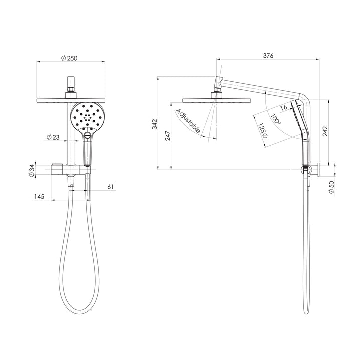 Ormond Compact Twin Shower