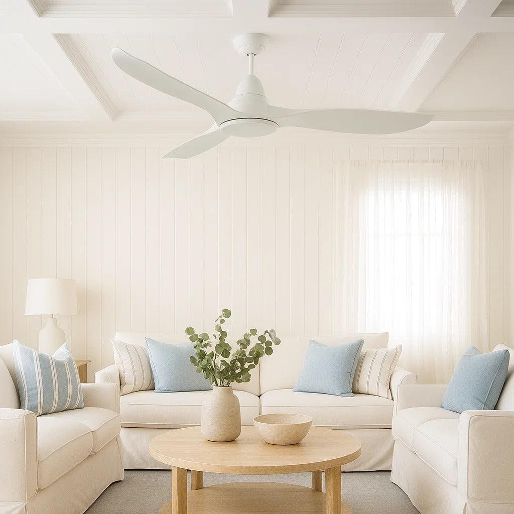 60" Wave DC Ceiling Fan with Light