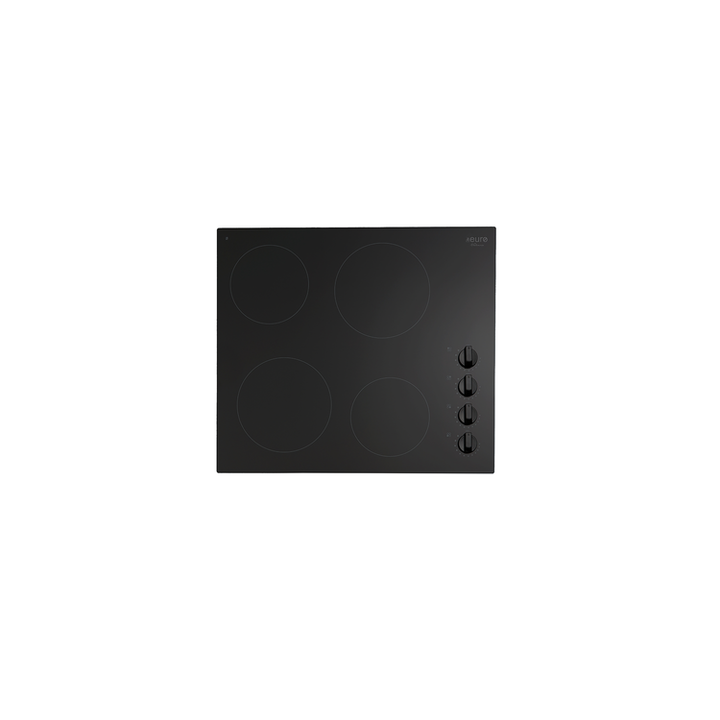 60cm Electric Cooktop Ceran glass 4 Zones knob control | Pilbara Bathroom Warehouse - Perth, Western Australia