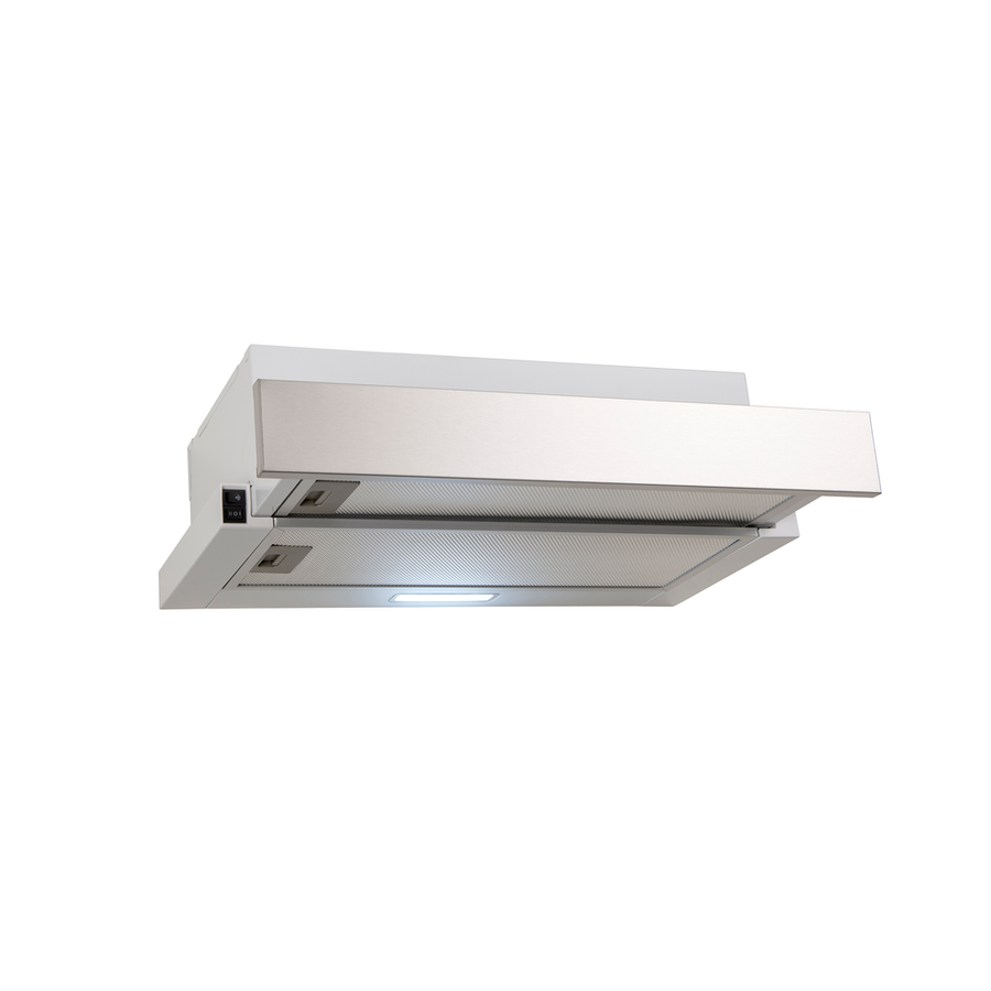 60cm Slide Out Rangehood Ducted Front Vent Recirculate Twin Motor 400m3/h LED Light | Pilbara Bathroom Warehouse - Perth, Western Australia
