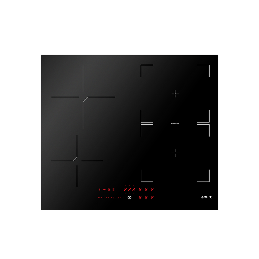 60cm Induction Cooktop, Electonic Touch, Ceran Glass + FLEXI ZONE Bridge Function | Pilbara Bathroom Warehouse - Perth, Western Australia