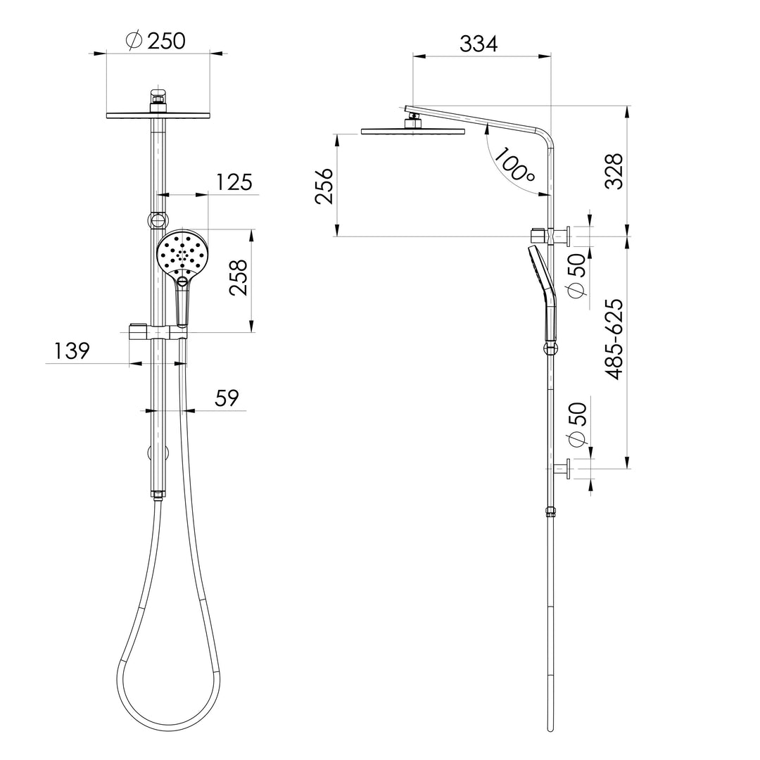 Oxley Twin Shower