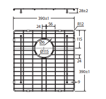Hana 32L Sink Protector, PVD Brushed Copper