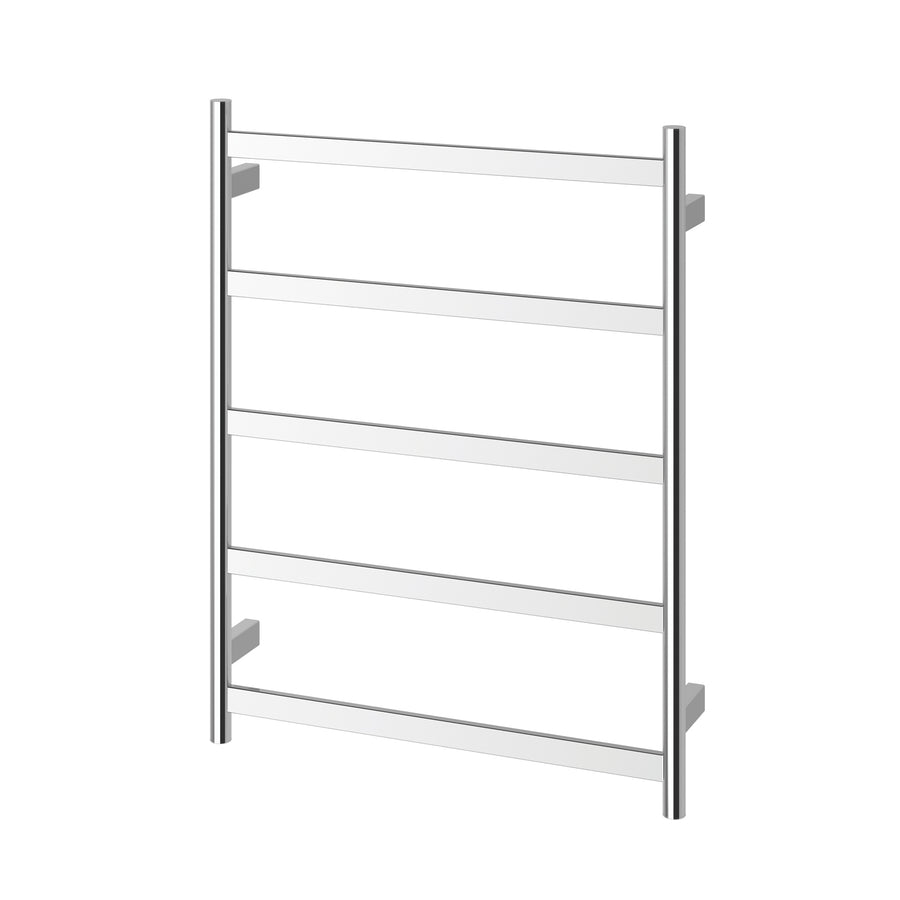 1 Phoenix Five Flat Bar Heated Towel Ladder 550mm x 740mm, Accessories – Pilbara Bathroom Warehouse