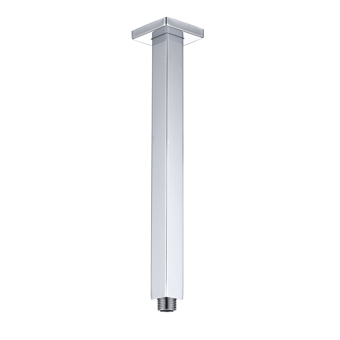 Taran 300mm Chrome Ceiling Shower Arm Square