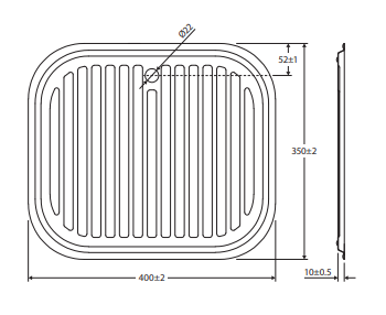 Tiva Sink Drainer Tray