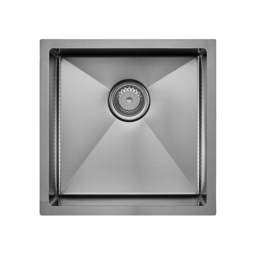 Hana Anti-Scratch 32L Single Kitchen Sink, PVD Gun Metal– Pilbara Bathroom Warehouse Perth and regional Western Australia
