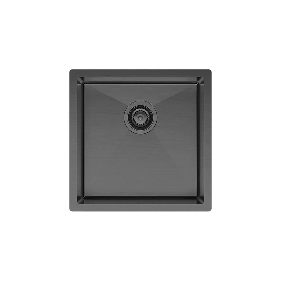 Hana 32L Single Kitchen Sink, PVD Carbon Metal– Pilbara Bathroom Warehouse Perth and regional Western Australia
