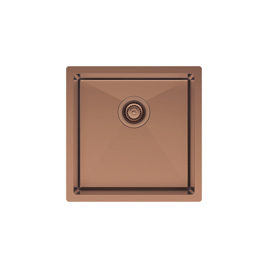 Hana 32L Single Kitchen Sink, Brushed Copper– Pilbara Bathroom Warehouse Perth and regional Western Australia