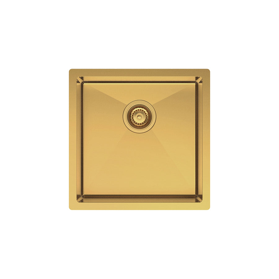 Hana 32L Single Kitchen Sink, PVD Rugged Brass– Pilbara Bathroom Warehouse Perth and regional Western Australia