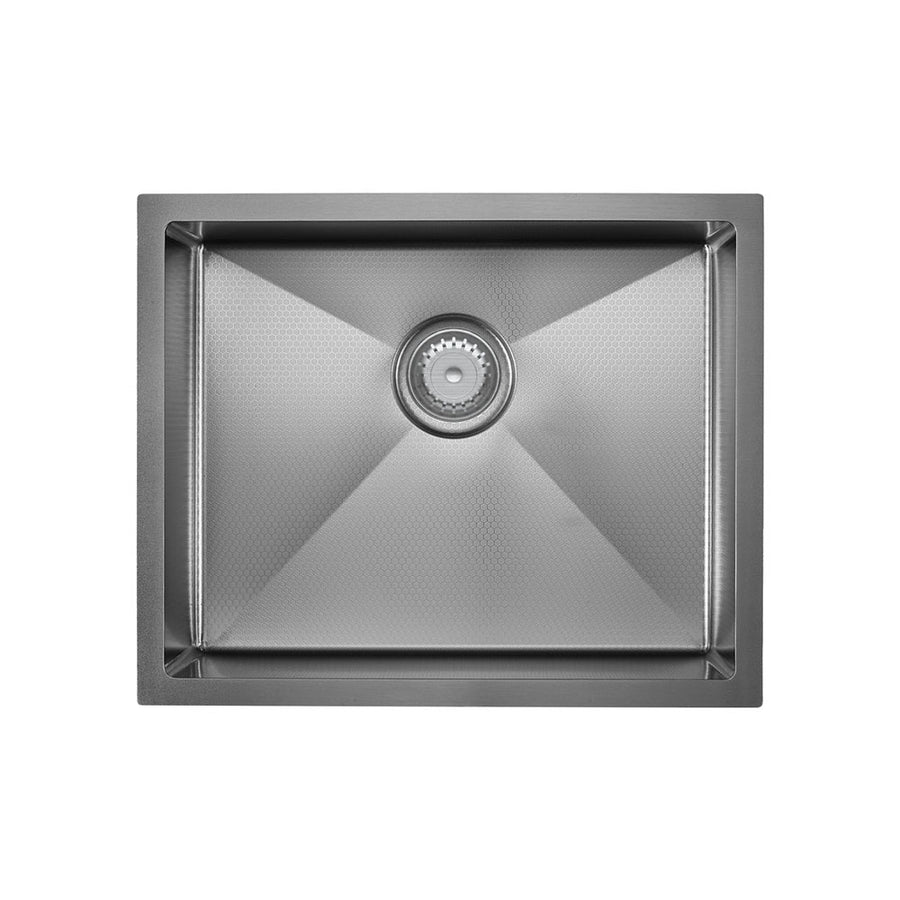 Hana Anti-Scratch 40L Single Kitchen Sink, PVD Gun Metal– Pilbara Bathroom Warehouse Perth and regional Western Australia