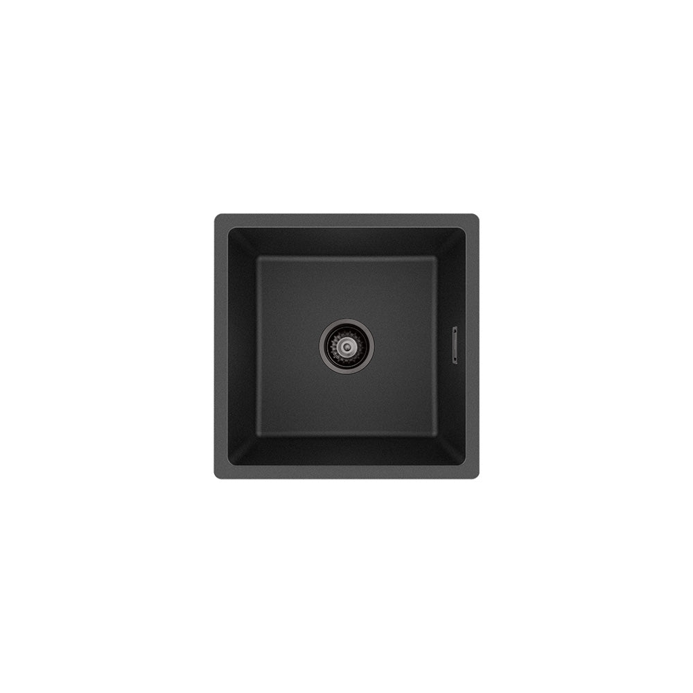 Kuro Granite 33L Single Bowl Kitchen Sink – Matte Black | Pilbara Bathroom Warehouse Perth and regional Western Australia
