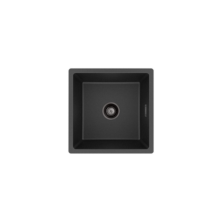 Kuro Granite 33L Single Bowl Kitchen Sink – Matte Black | Pilbara Bathroom Warehouse Perth and regional Western Australia