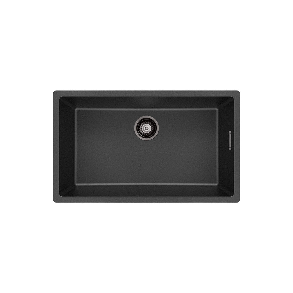 Kuro Granite 53L Single Bowl Kitchen Sink – Matte Black | Pilbara Bathroom Warehouse Perth and regional Western Australia
