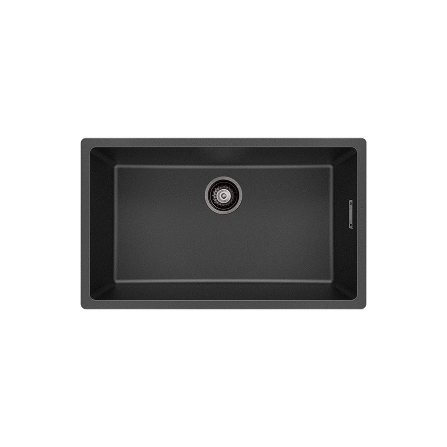 Kuro Granite 53L Single Bowl Kitchen Sink – Matte Black | Pilbara Bathroom Warehouse Perth and regional Western Australia