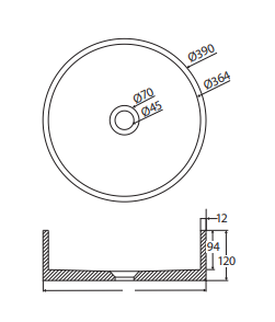 Jada Round Concrete Above Counter Basin, Sage