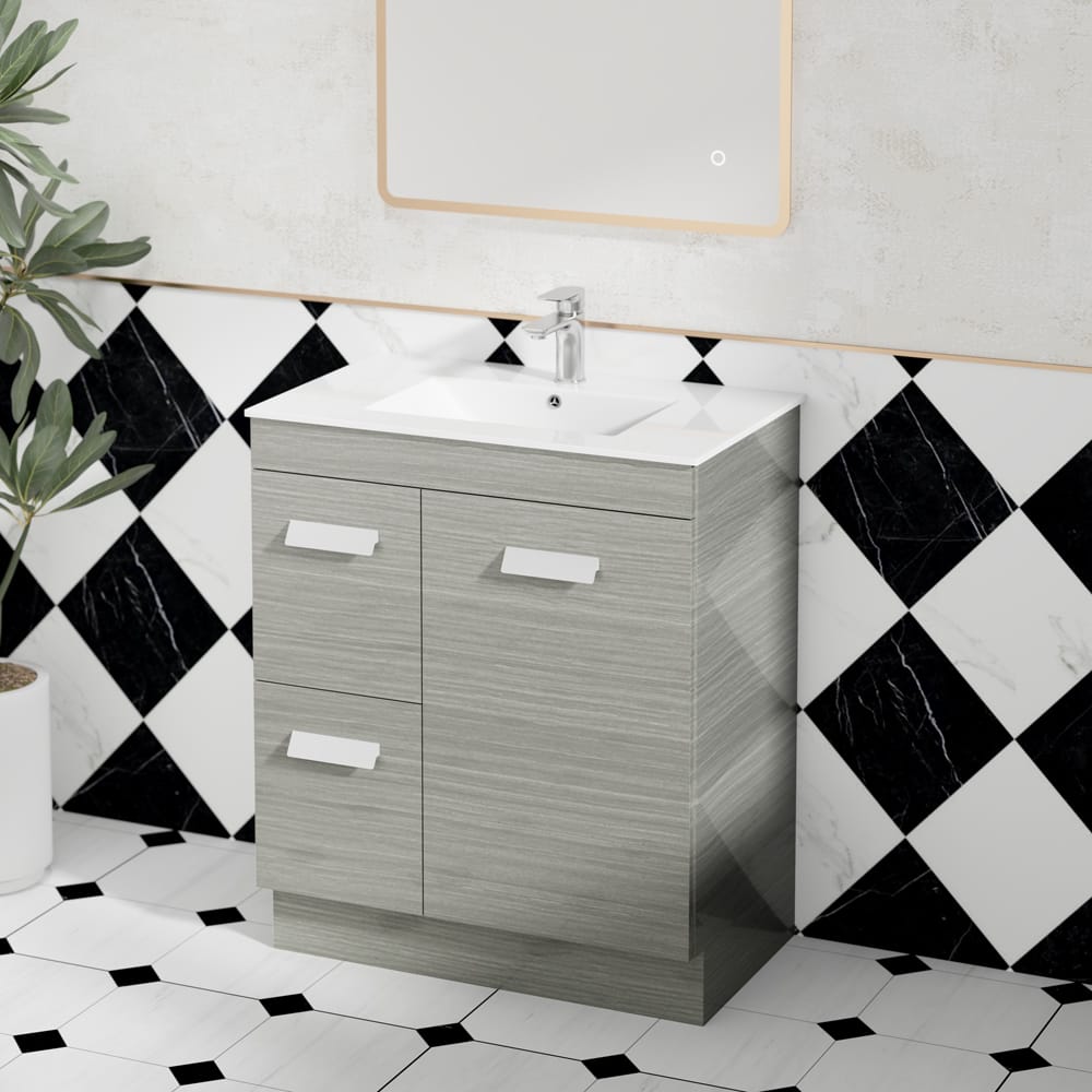 Woodland Vanity Cabinet 75cm PVC Left-hand Drawers