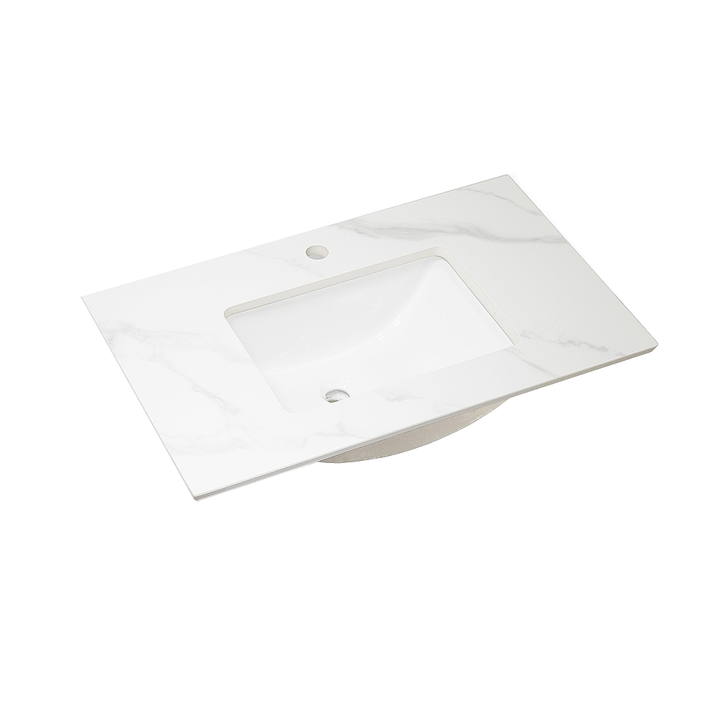 75cm Sintered Stone Vanity Top Single Bowl