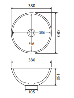 Lexy Solid Surface Above Counter Basin