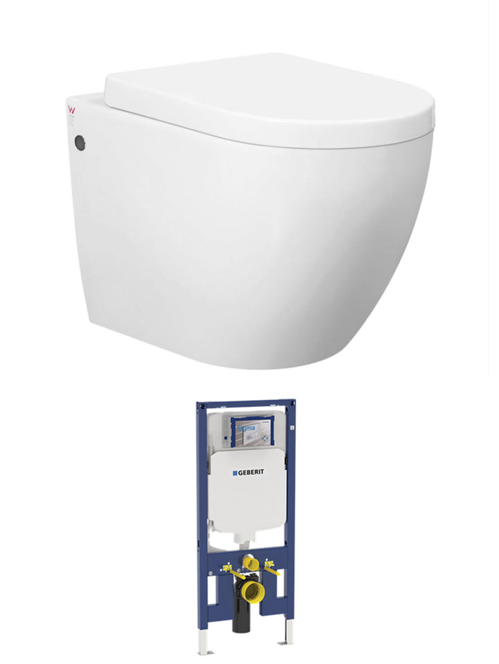 Voghera Wall Hung Pan and Geberit Cistern only (Button Order Separately)