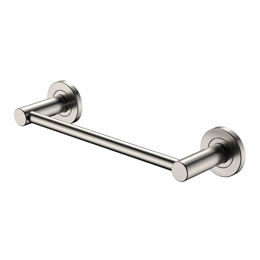 Kaya Single Towel Rail – 300mm, Brushed Nickel | Pilbara Bathroom Warehouse Perth and regional Western Australia
