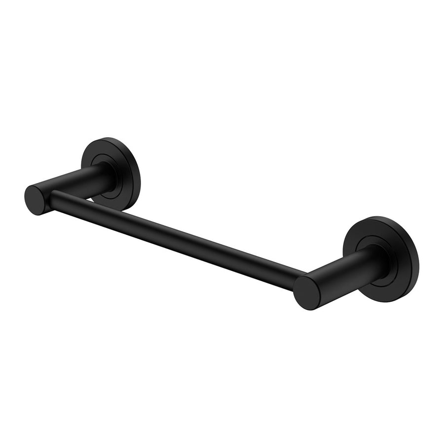Kaya Single Towel Rail – 300mm, Matte Black | Pilbara Bathroom Warehouse Perth and regional Western Australia