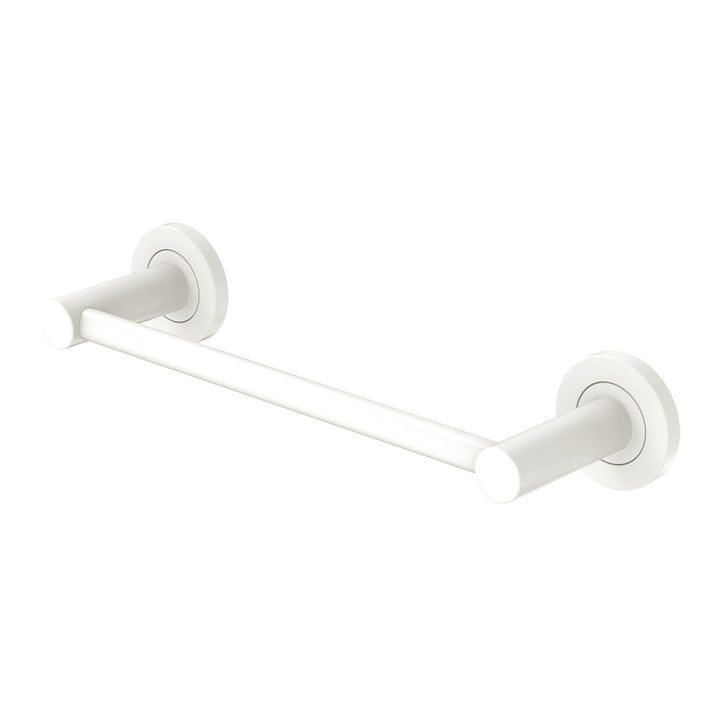 Kaya Single Towel Rail – 300mm, Matte White | Pilbara Bathroom Warehouse Perth and regional Western Australia