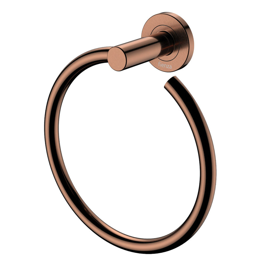 Kaya Hand Towel Ring – Brushed Copper | Pilbara Bathroom Warehouse Perth and regional Western Australia