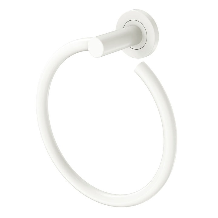 Kaya Hand Towel Ring – Matte White | Pilbara Bathroom Warehouse Perth and regional Western Australia