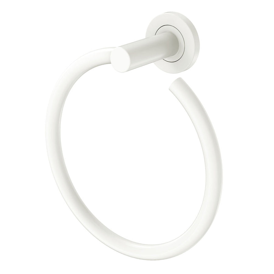 Kaya Hand Towel Ring – Matte White | Pilbara Bathroom Warehouse Perth and regional Western Australia