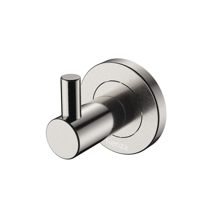 Kaya Robe Hook – Brushed Nickel | Pilbara Bathroom Warehouse Perth and regional Western Australia