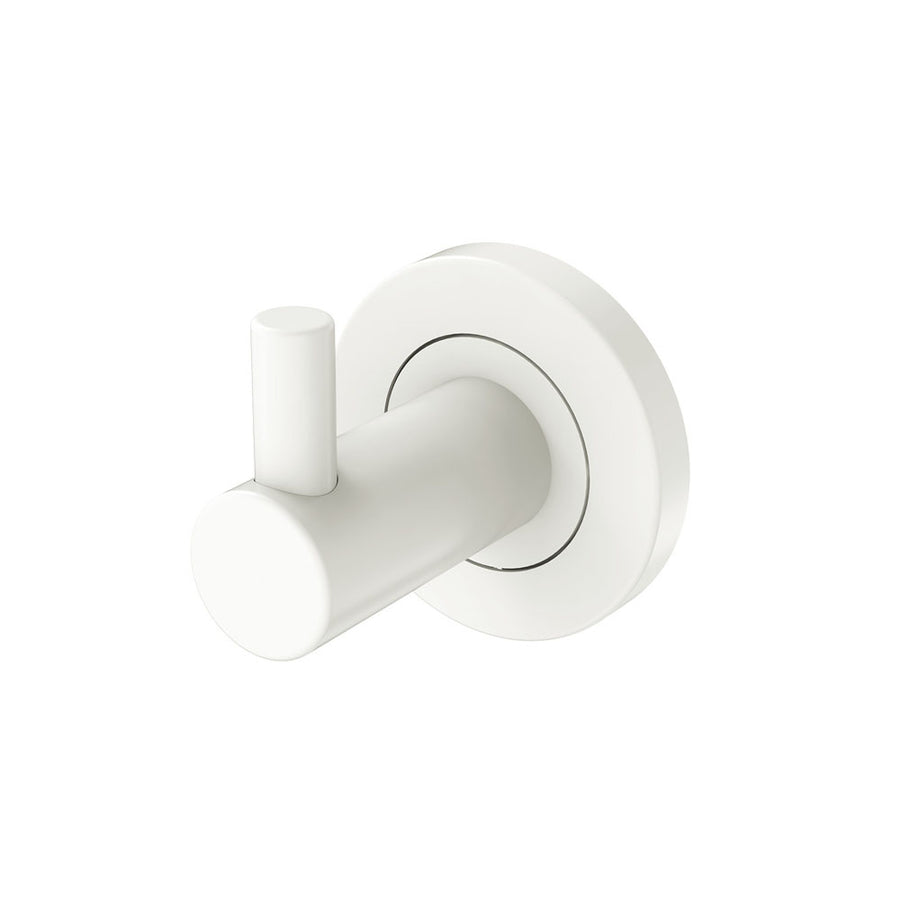 Kaya Robe Hook – Matte White | Pilbara Bathroom Warehouse Perth and regional Western Australia