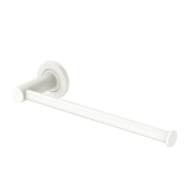 Kaya Hand Towel Rail / Toilet Roll Holder – Matte White | Pilbara Bathroom Warehouse Perth and regional Western Australia