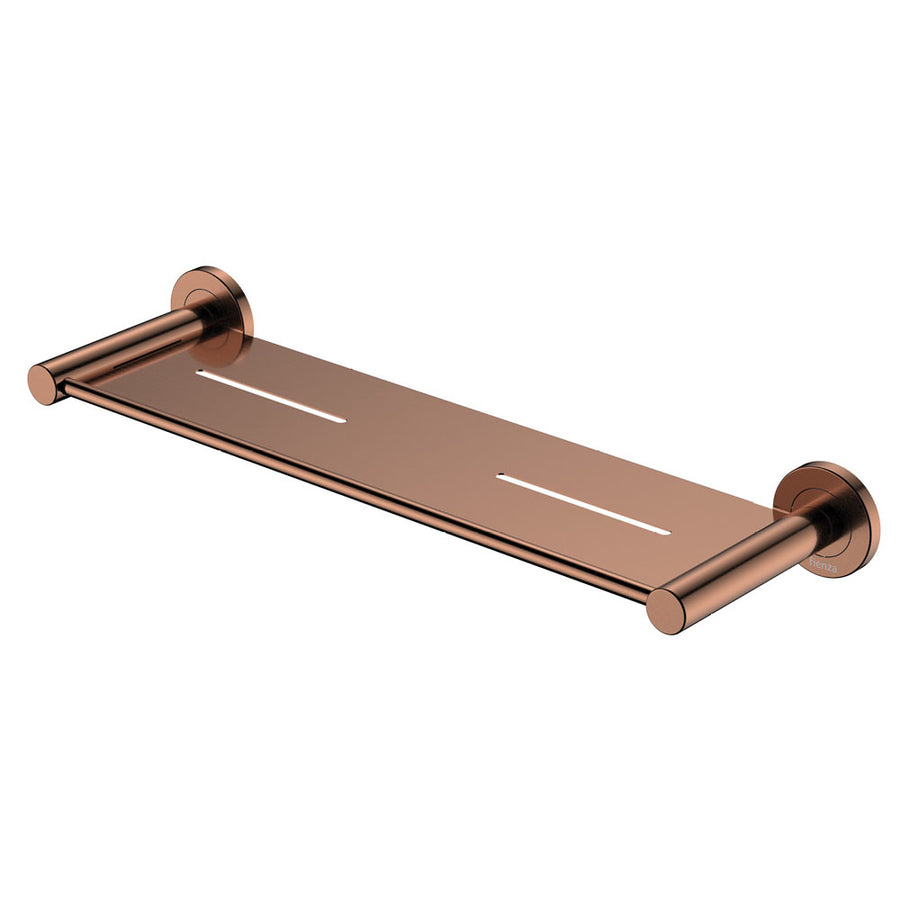 Kaya Shower Shelf, Brushed Copper – Pilbara Bathroom Warehouse Perth and regional Western Australia