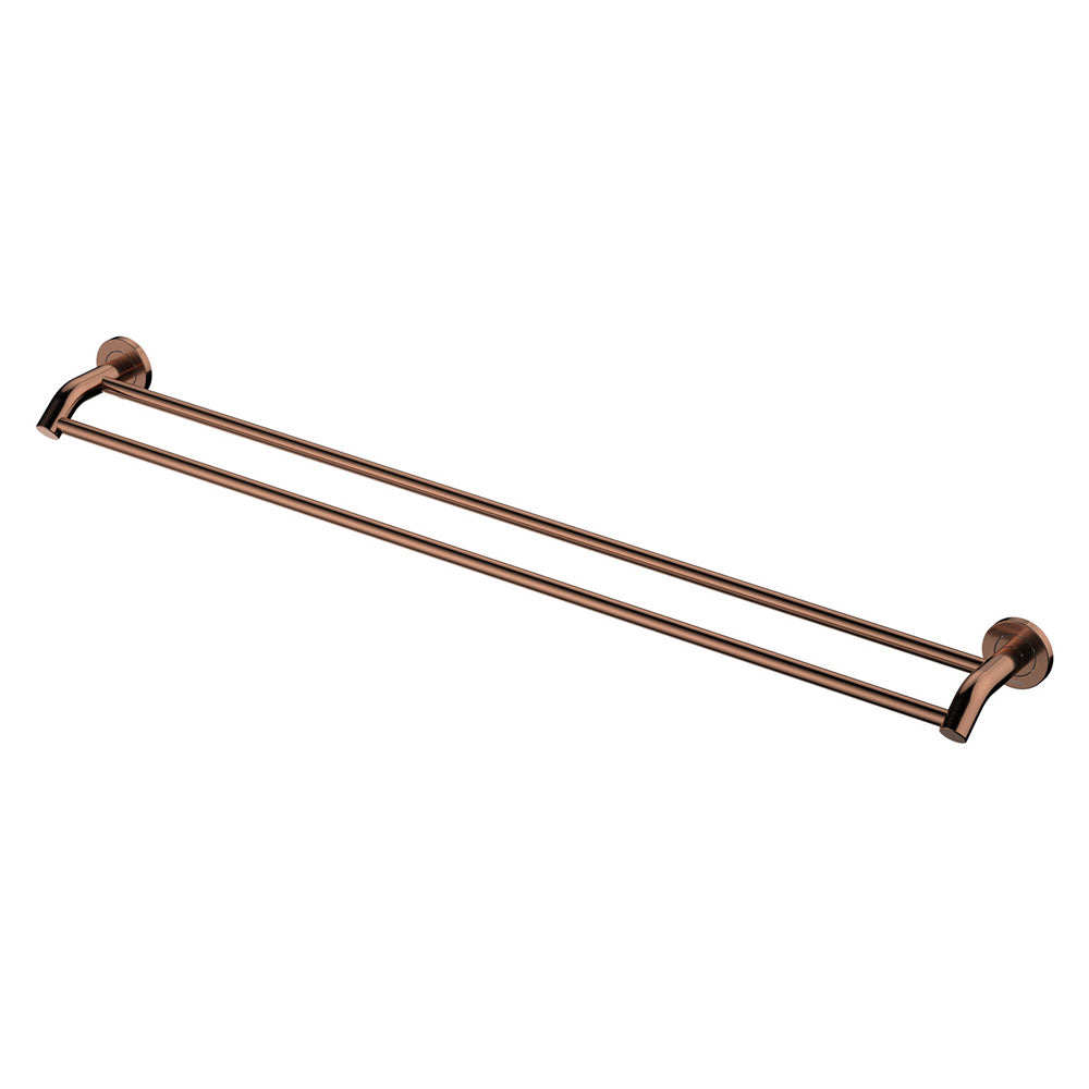 Kaya Double Towel Rail, 900mm, Brushed Copper – Pilbara Bathroom Warehouse Perth and regional Western Australia