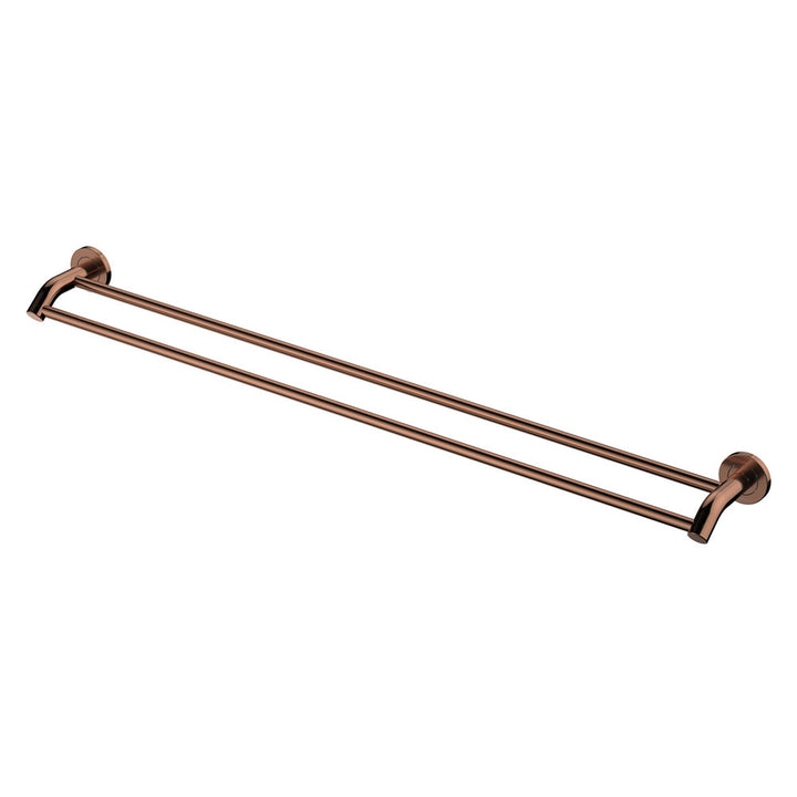 Kaya Double Towel Rail, 900mm, Brushed Copper – Pilbara Bathroom Warehouse Perth and regional Western Australia