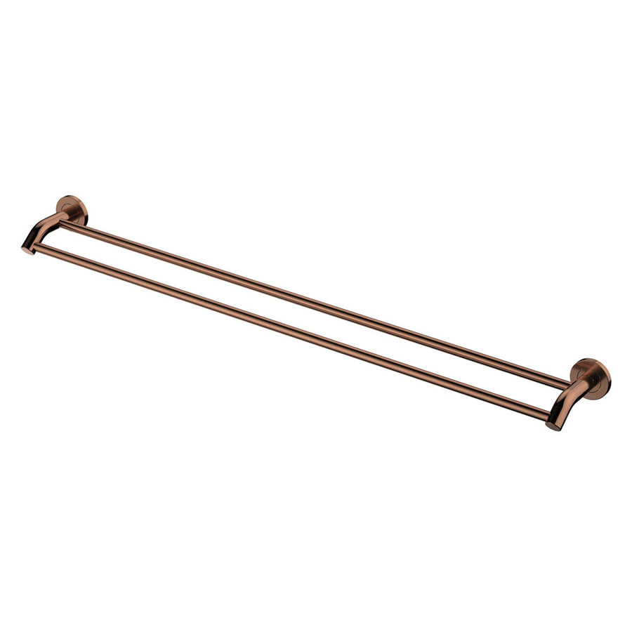Kaya Double Towel Rail, 900mm, Brushed Copper – Pilbara Bathroom Warehouse Perth and regional Western Australia