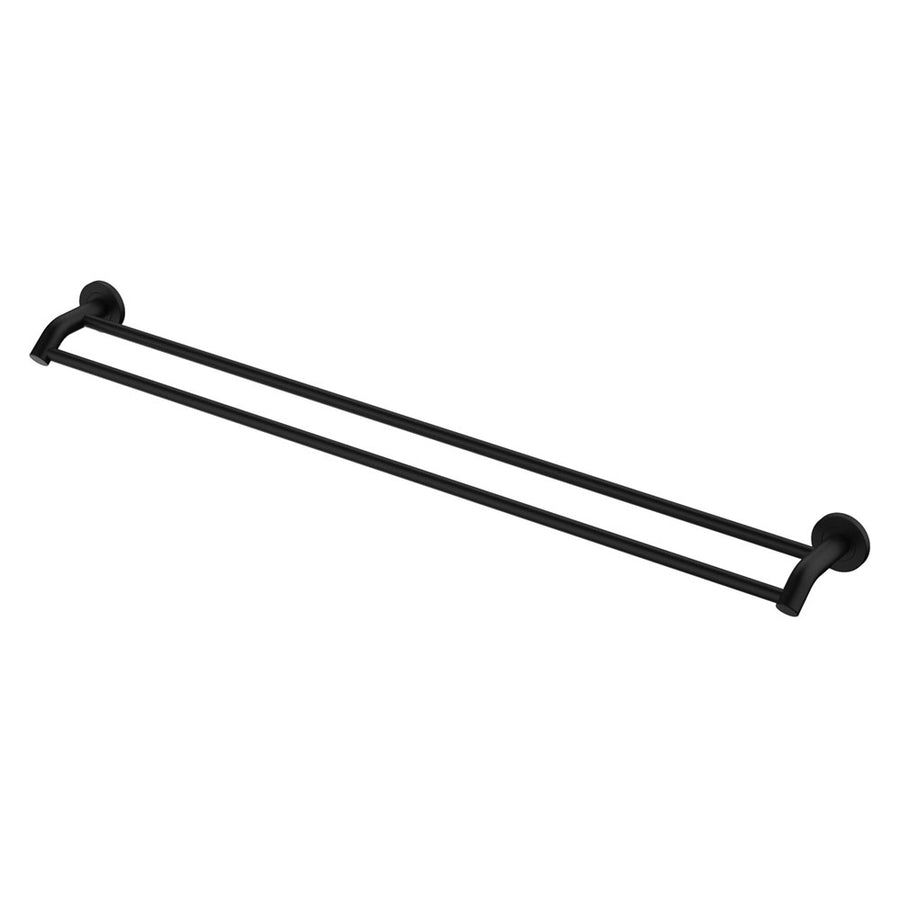 Kaya Double Towel Rail, 900mm, Matte Black – Pilbara Bathroom Warehouse Perth and regional Western Australia