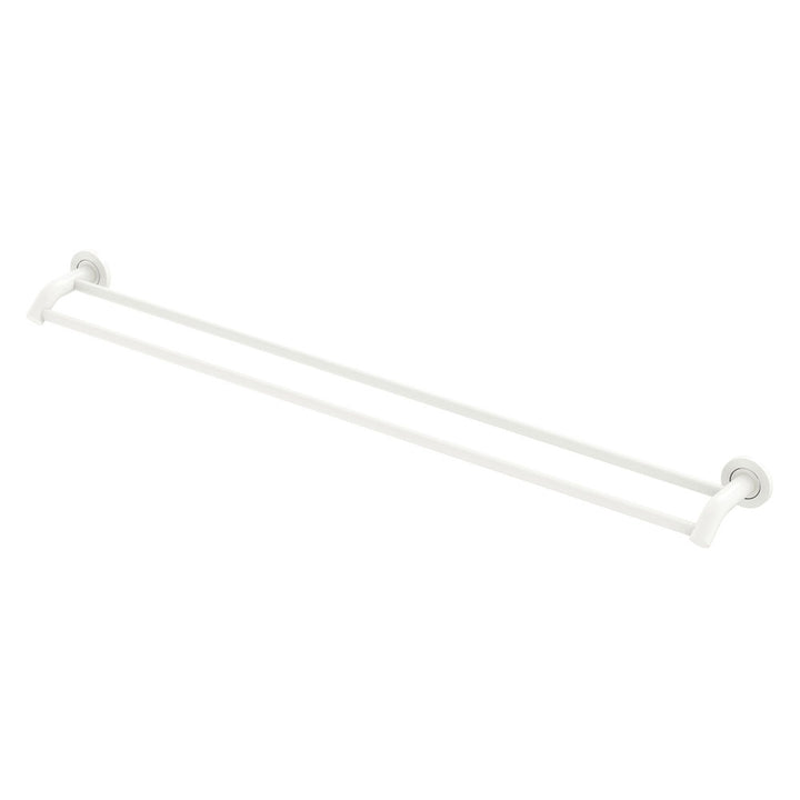 Kaya Double Towel Rail, 900mm, Matte White – Pilbara Bathroom Warehouse Perth and regional Western Australia