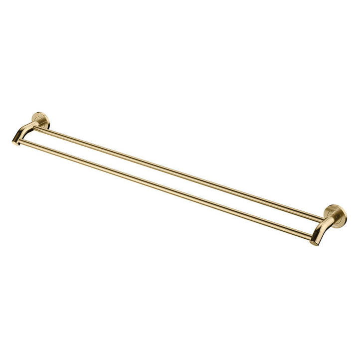 Kaya Double Towel Rail, 900mm, Urban Brass – Pilbara Bathroom Warehouse Perth and regional Western Australia
