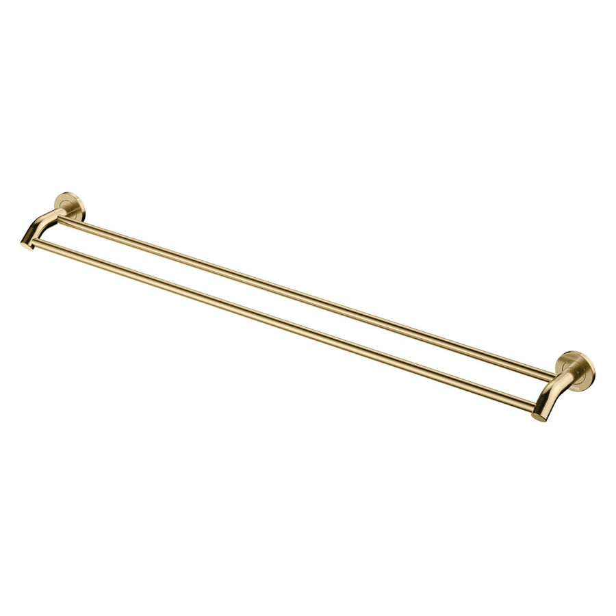 Kaya Double Towel Rail, 900mm, Urban Brass – Pilbara Bathroom Warehouse Perth and regional Western Australia