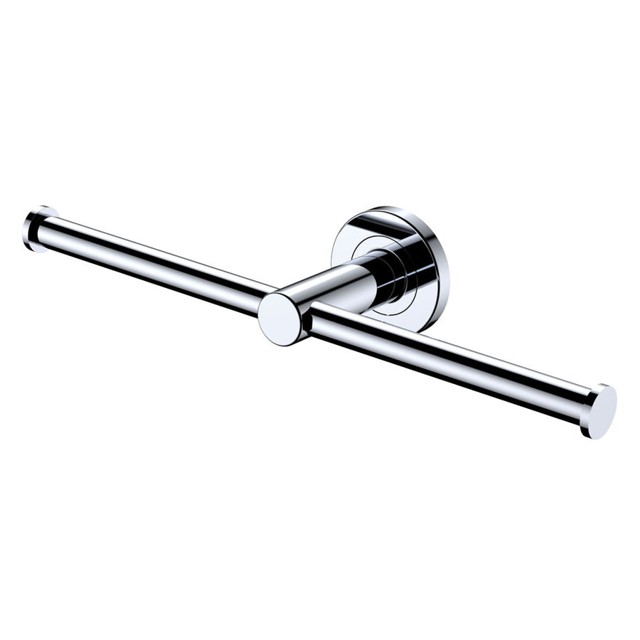 Kaya Double Toilet Roll Holder, Chrome – Pilbara Bathroom Warehouse Perth and regional Western Australia