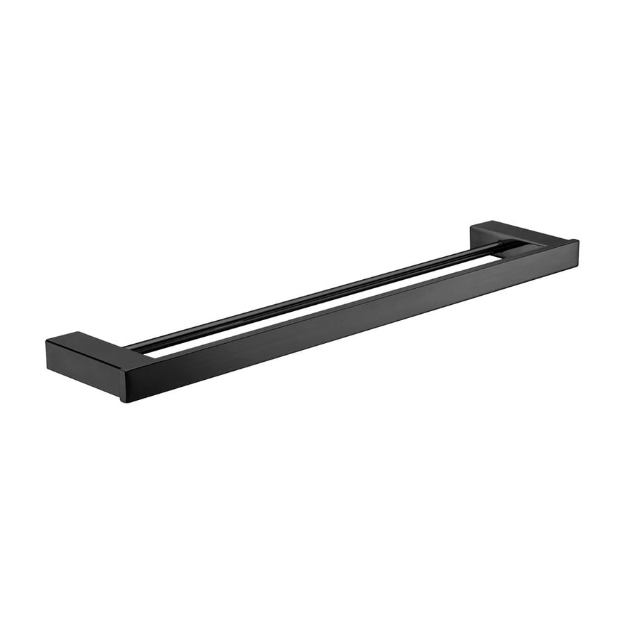 Koko Double Towel Rail, 610mm, Matte Black – Pilbara Bathroom Warehouse Perth and regional Western Australia
