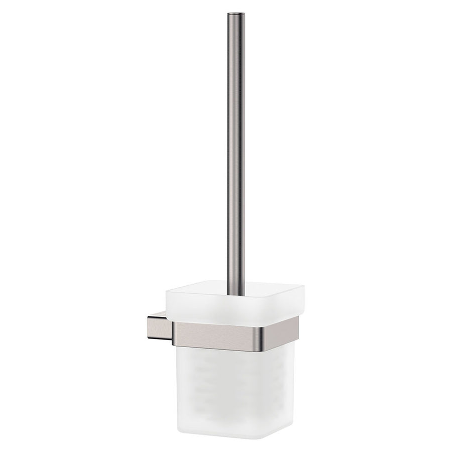 Tono Toilet Brush & Holder, Brushed Nickel – Pilbara Bathroom Warehouse Perth and regional Western Australia