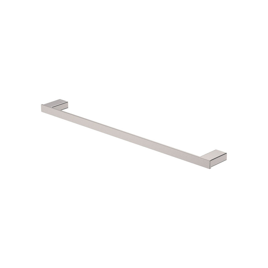 Tono Single Towel Rail, 610mm, Brushed Nickel – Pilbara Bathroom Warehouse Perth and regional Western Australia