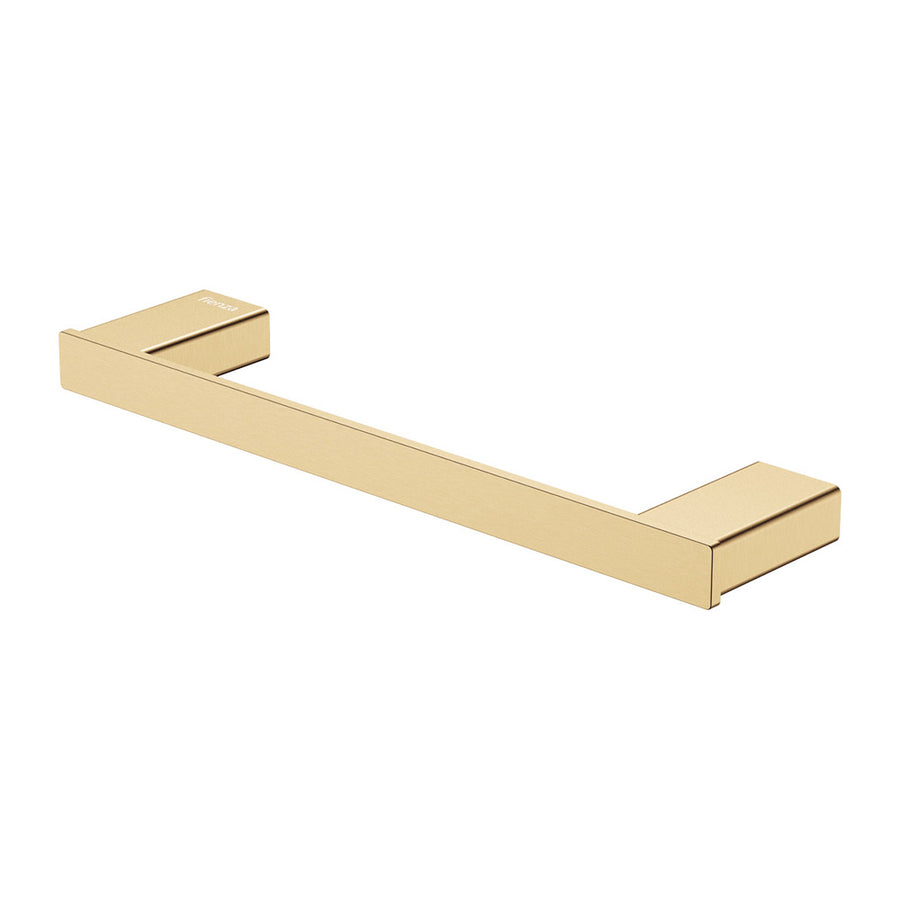 Tono Single Towel Rail 300mm Urban Brass – Brass Bathroom Rail | Pilbara Bathroom Warehouse Perth and regional Western Australia